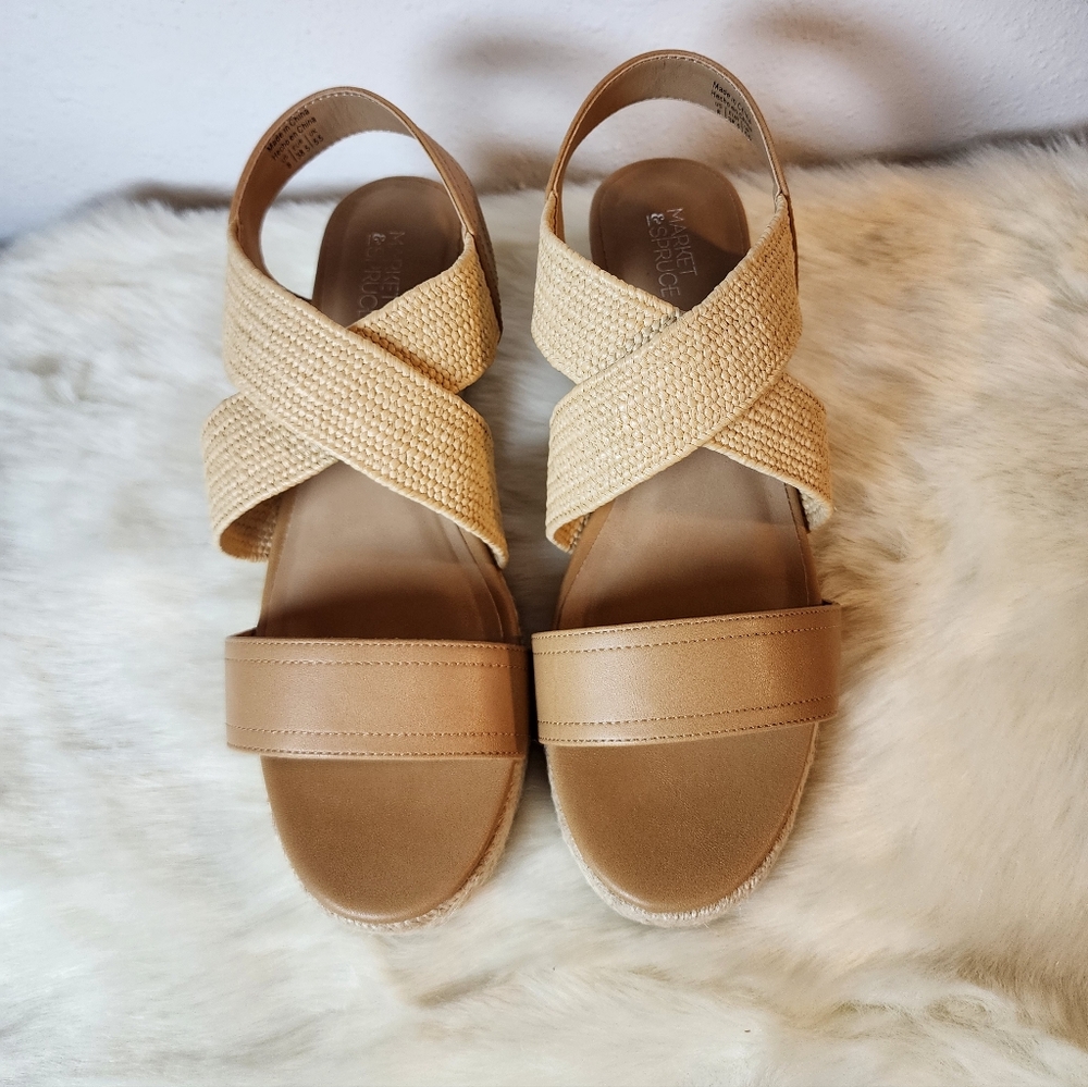Market & Spruce Celeste Espadrille Wedge Sandals